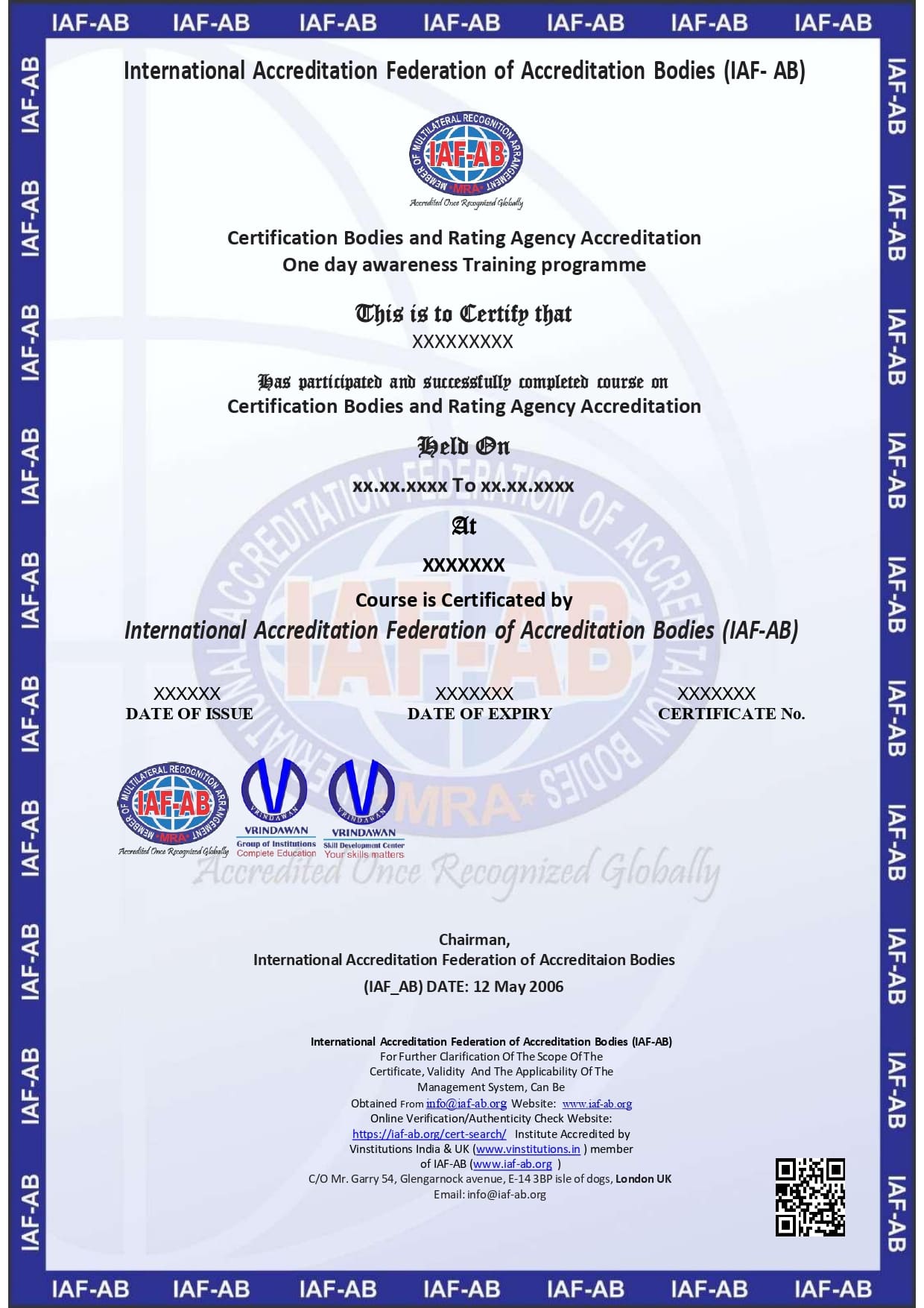 CERTIFICATION BODIES