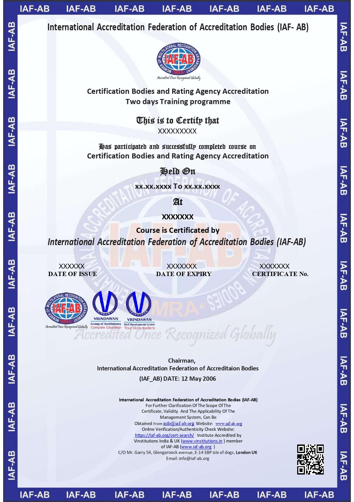 CERTIFICATION BODIES