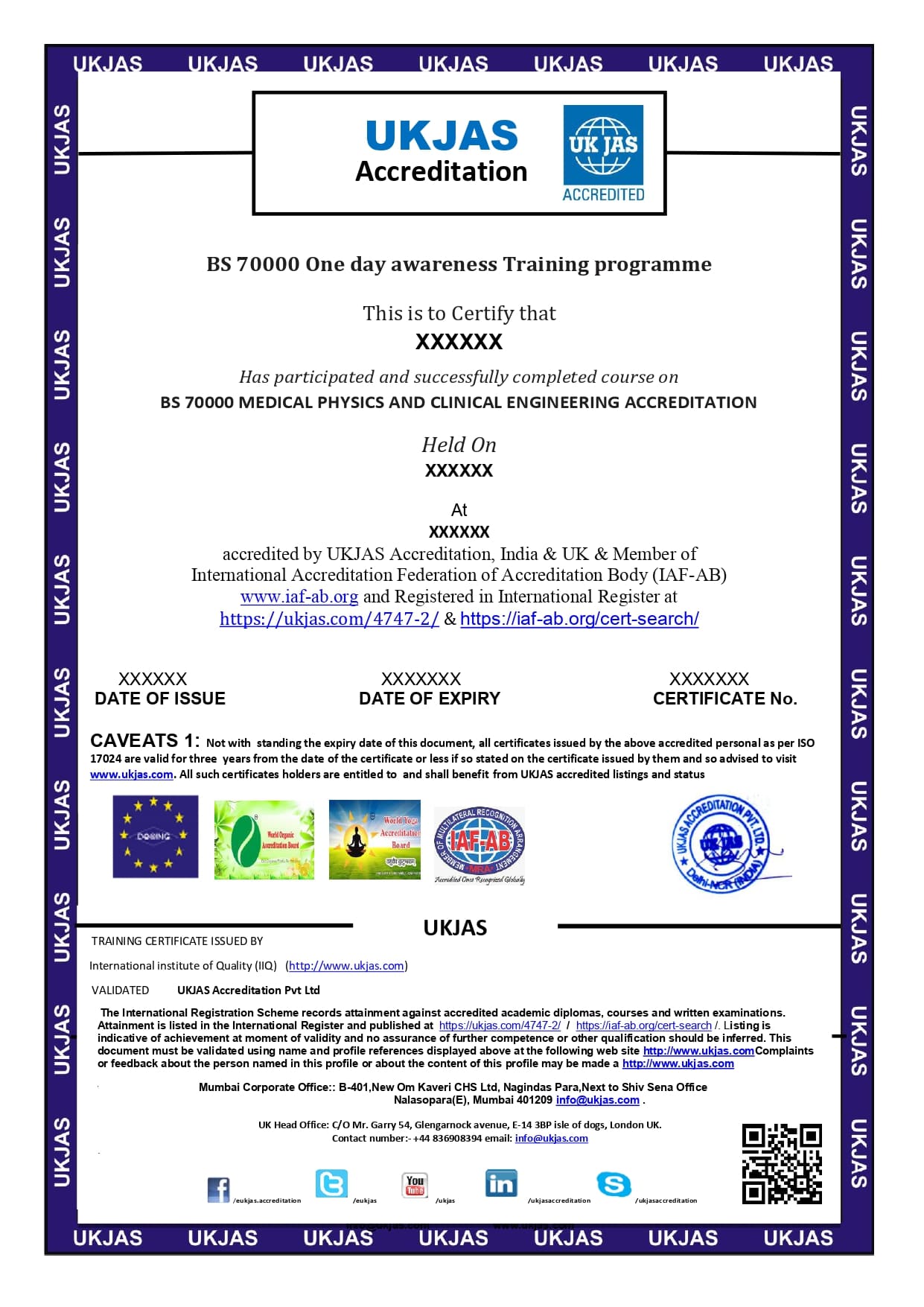 BS 70000 Medical Physics And Clinical Engineering Accreditation