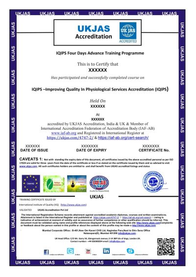 IQIPS –Improving Quality In Physiological Services Accreditation (IQIPS) (Copy)