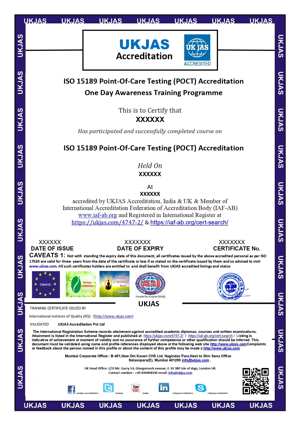 ISO 15189 Point-Of-Care Testing (POCT) Accreditation