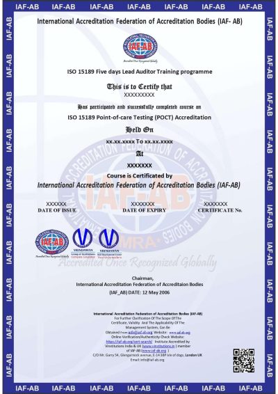 ISO 15189 POINT-OF-CARE TESTING (POCT) ACCREDITATION