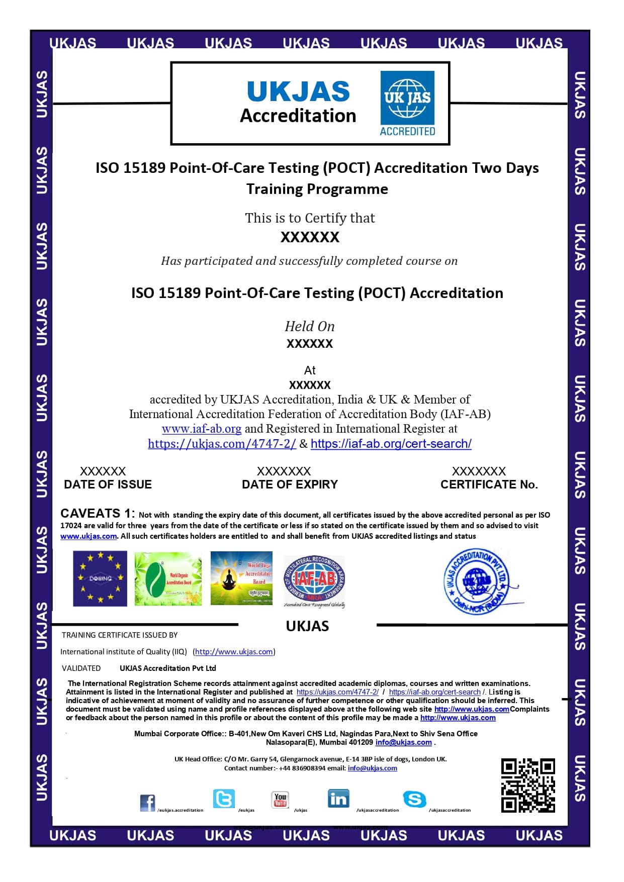 ISO 15189 Point-Of-Care Testing (POCT) Accreditation