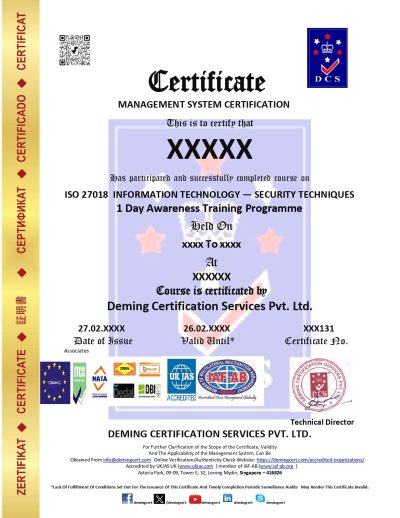 ISO 27018   INFORMATION TECHNOLOGY — SECURITY TECHNIQUES