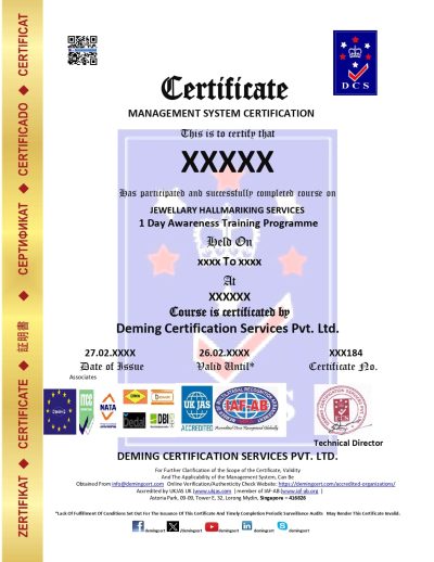 JEWELLERY HALLMARKING SERVICE, GOLD HALLMARK SERVICES