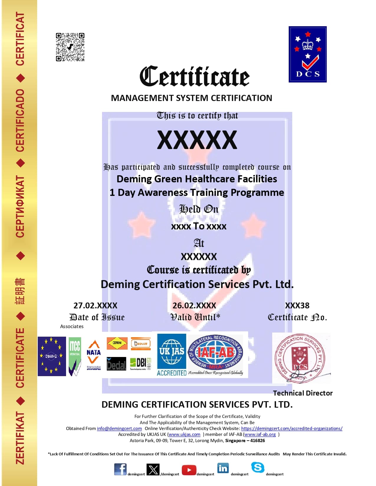 DEMING GREEN HEALTHCARE Facilities