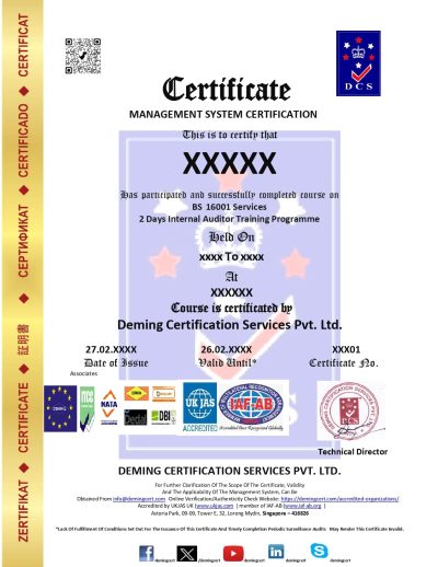 BS 16001